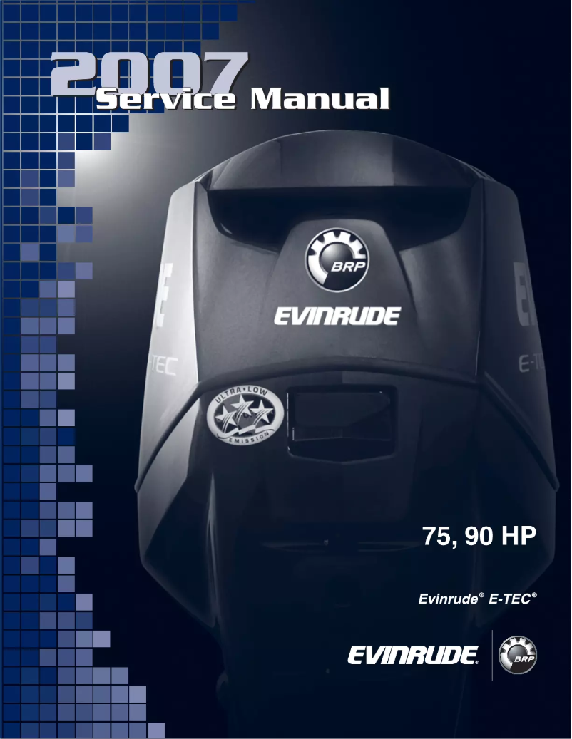 Page 1 de la notice Manuel utilisateur Evinrude E-Tec 90 (2007)