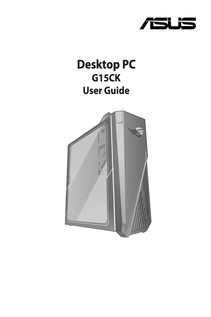 Page n°1 - Manuel utilisateur Asus ROX Strix GT15