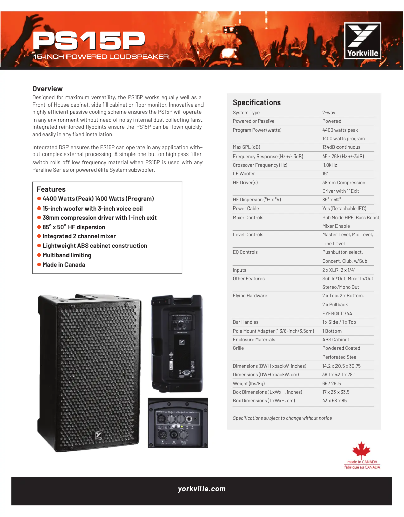 Image de la première page du manuel de l'appareil ParaSource PS15P