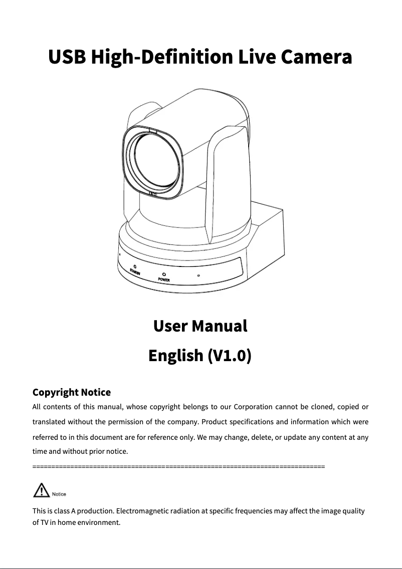 Page 1 de la notice Manuel utilisateur Hollyland Arocam C2