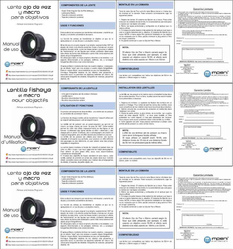 Imagen de la primera página del manual del dispositivo ES.00.0029.00