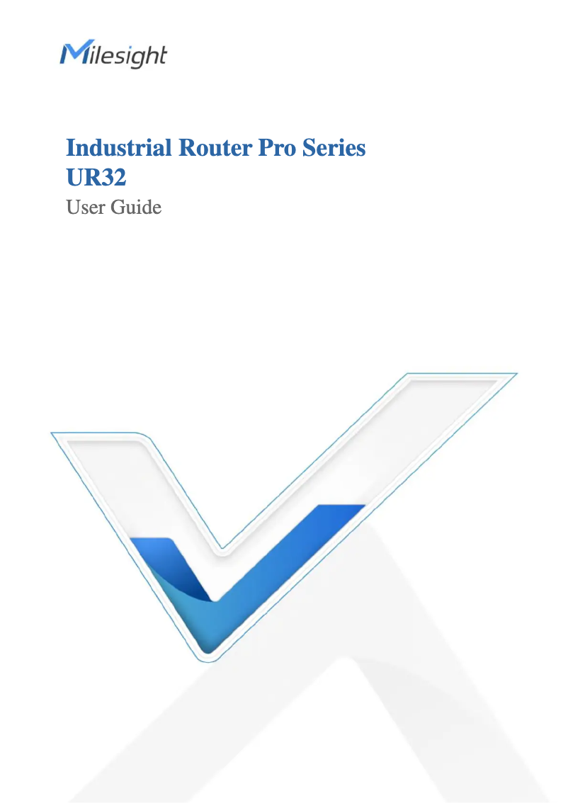 Page 1 de la notice Manuel utilisateur Milesight UR32-L04AF-W-485