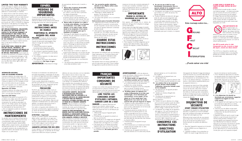 Image de la première page du manuel de l'appareil TS127X