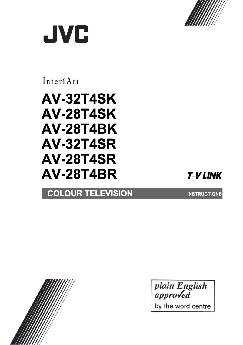 Page 1 de la notice Manuel utilisateur JVC AV-28T4