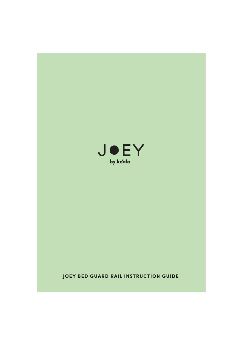 Image de la première page du manuel de l'appareil Joey Guard Rail