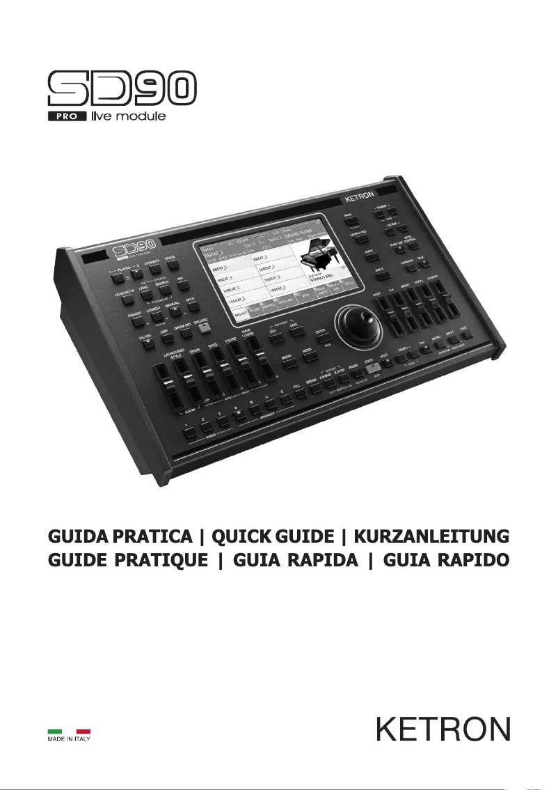 Page n°1 - Manuel utilisateur Ketron SD90