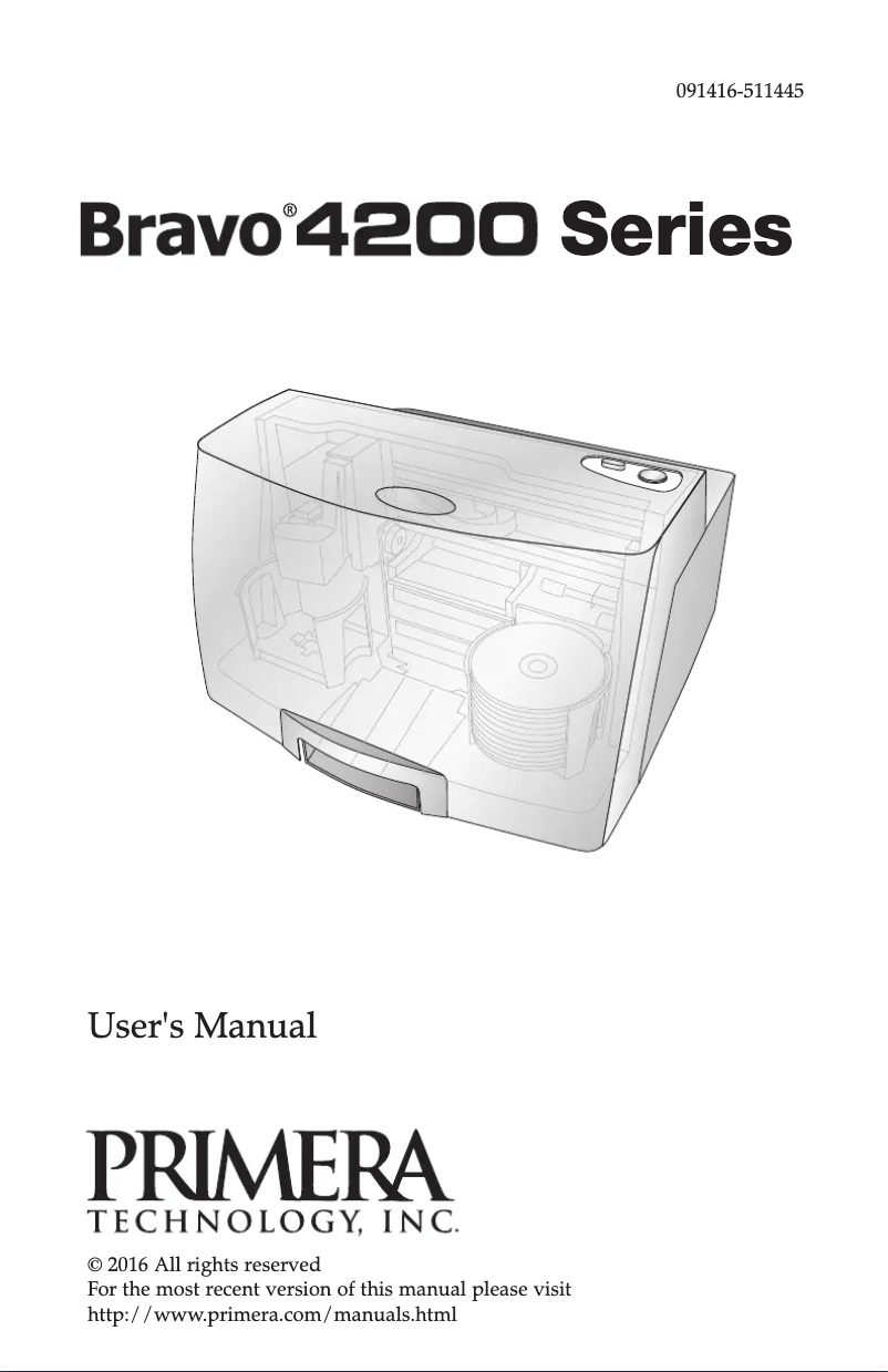 Image de la première page du manuel de l'appareil Bravo 4201