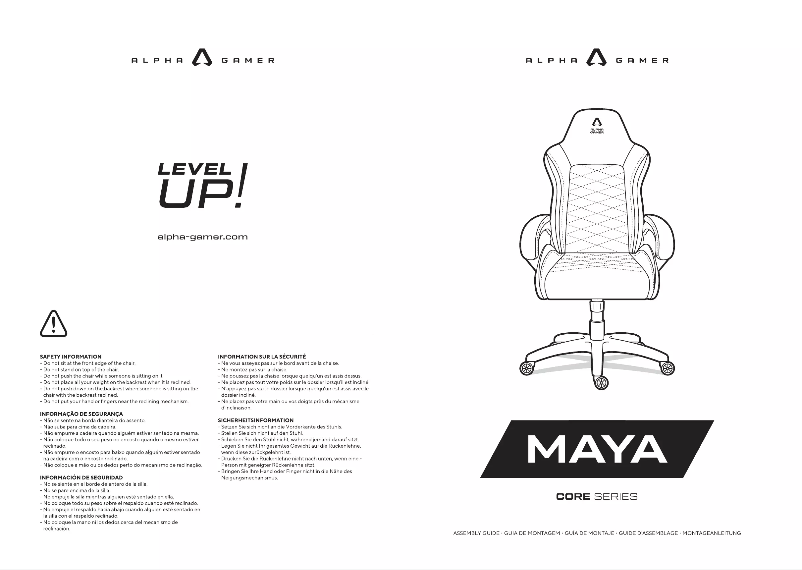 Page 1 de la notice Manuel utilisateur Alpha Gamer Maya