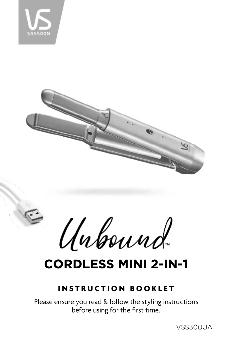 Página 1 del manual Manual de usuario VS Sassoon Unbound VSS300UA