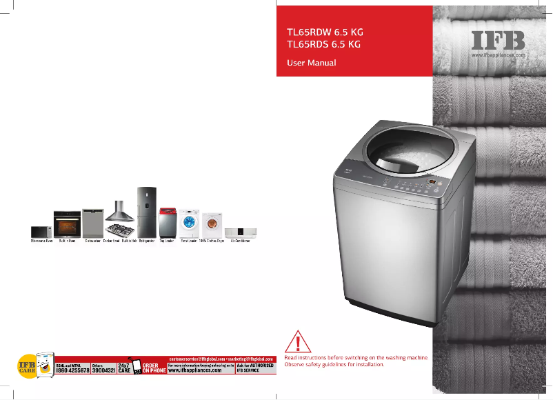 Image de la première page du manuel de l'appareil TL65RDW