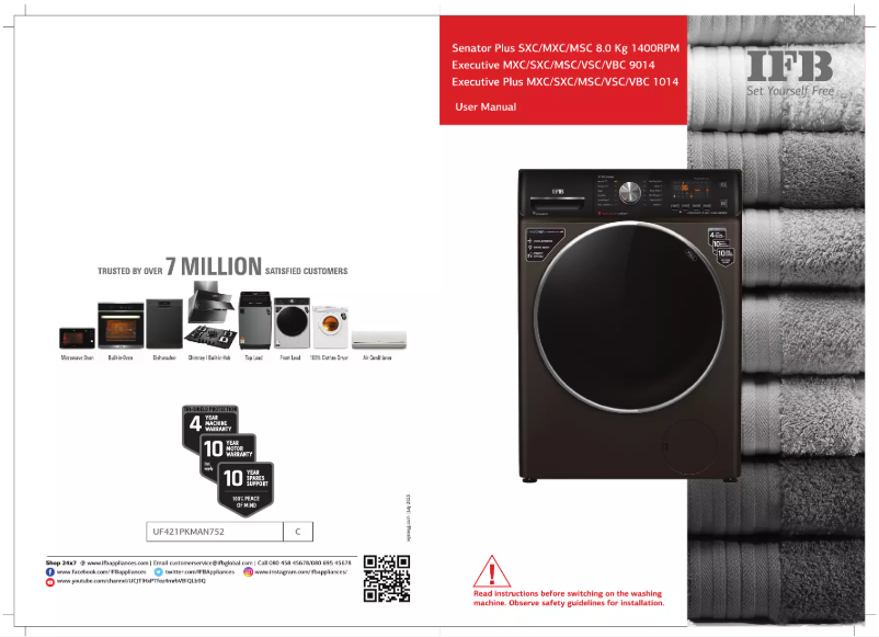 Page 1 de la notice Manuel utilisateur IFB Senator Plus MSC 8014