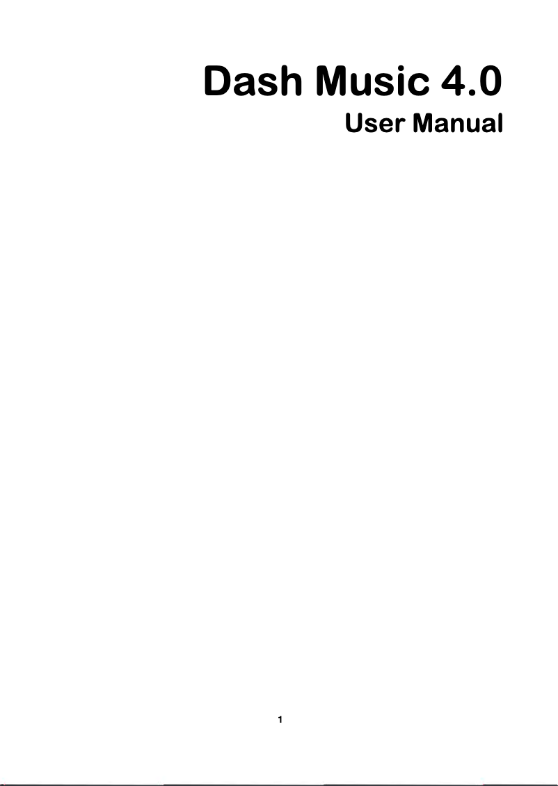 Page 1 de la notice Manuel utilisateur BLU Dash Music 4.0