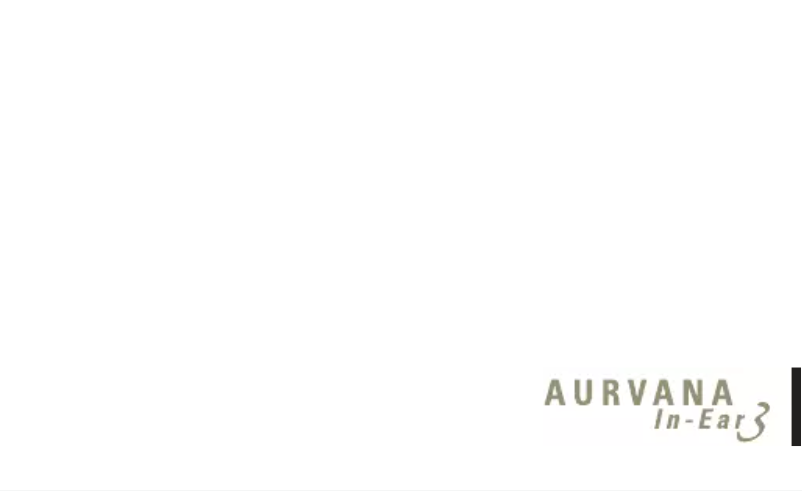 Page n°1 - Manuel utilisateur Creative Aurvana IN-EAR3