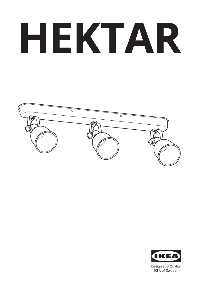 Page 1 de la notice Manuel utilisateur Ikea HEKTAR 205.366.61