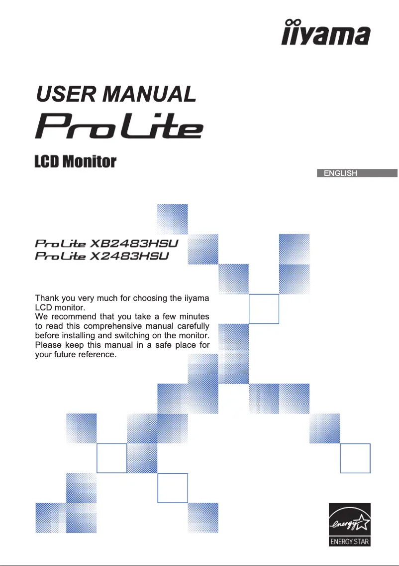 Image de la première page du manuel de l'appareil ProLite XB2483HSU