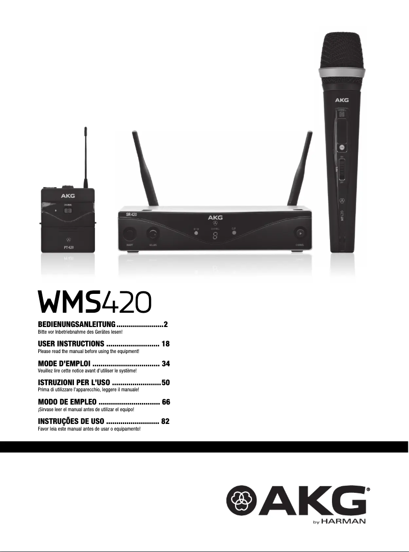 Image de la première page du manuel de l'appareil SR420