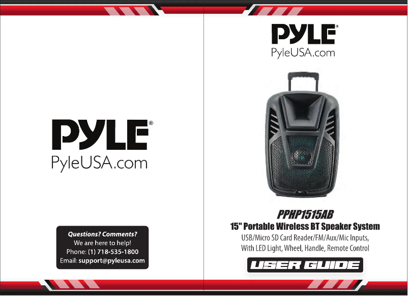 Image de la première page du manuel de l'appareil PPHP1515AB