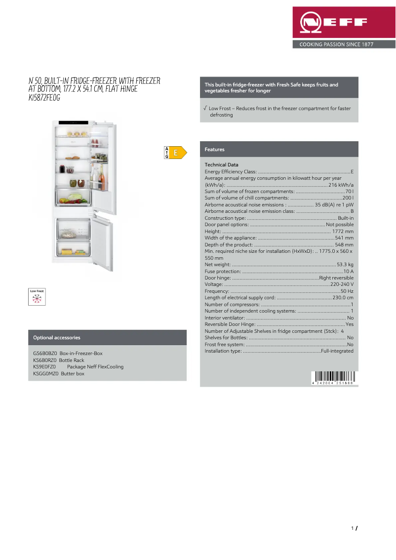 Image de la première page du manuel de l'appareil KI5872FE0G