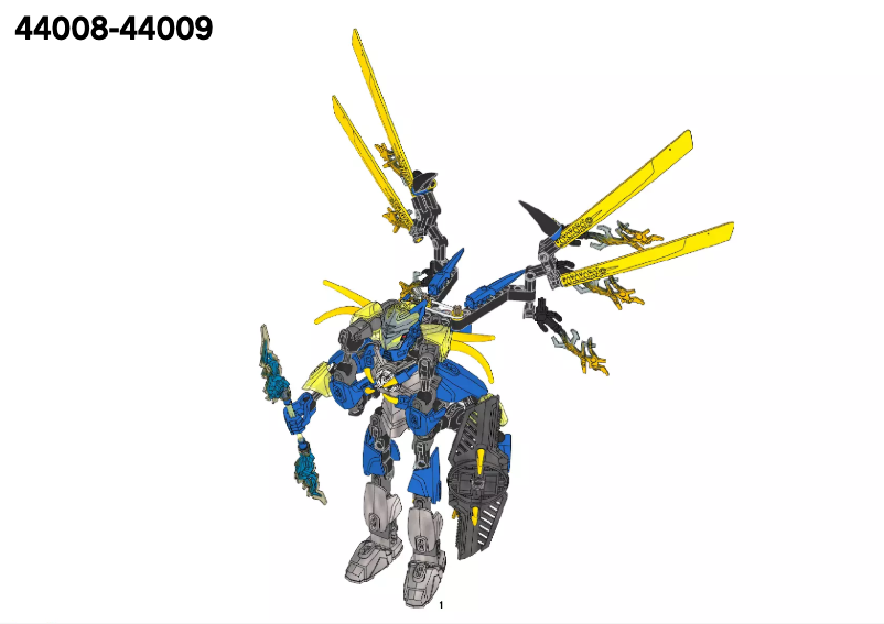 Page 1 de la notice Manuel utilisateur Lego Hero Factory 44008