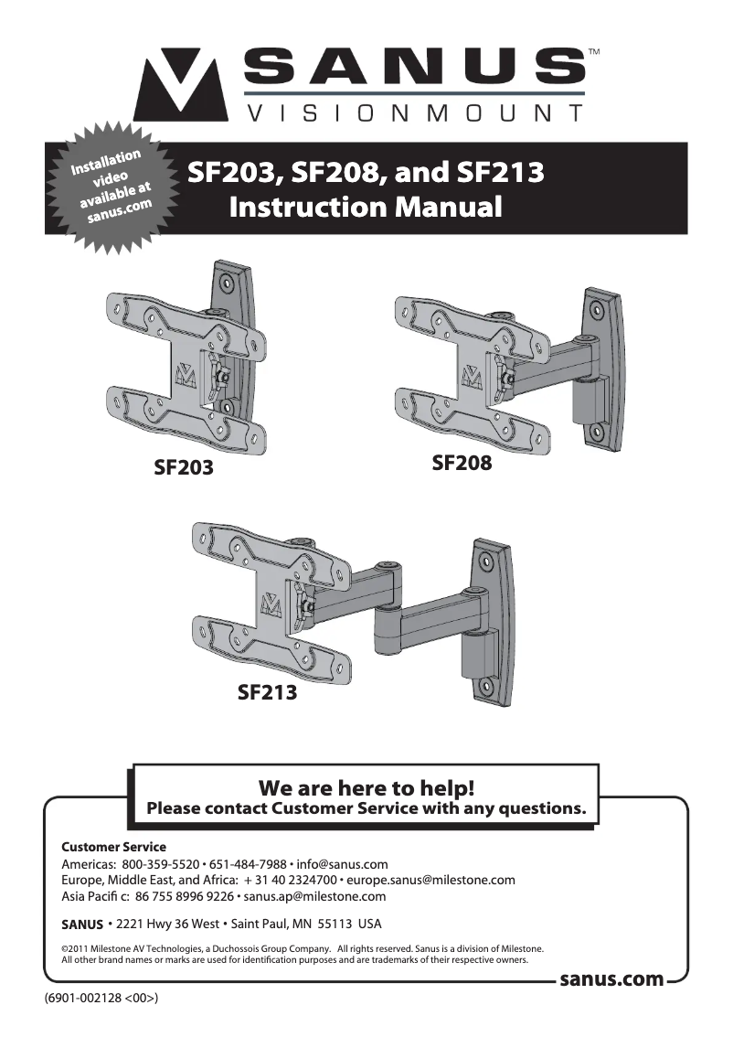 Image de la première page du manuel de l'appareil SF213