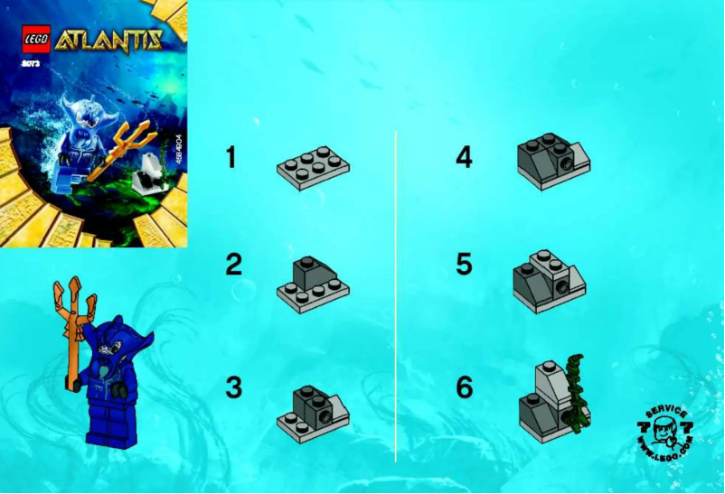 Page 1 de la notice Manuel utilisateur Lego Manta Warrior
