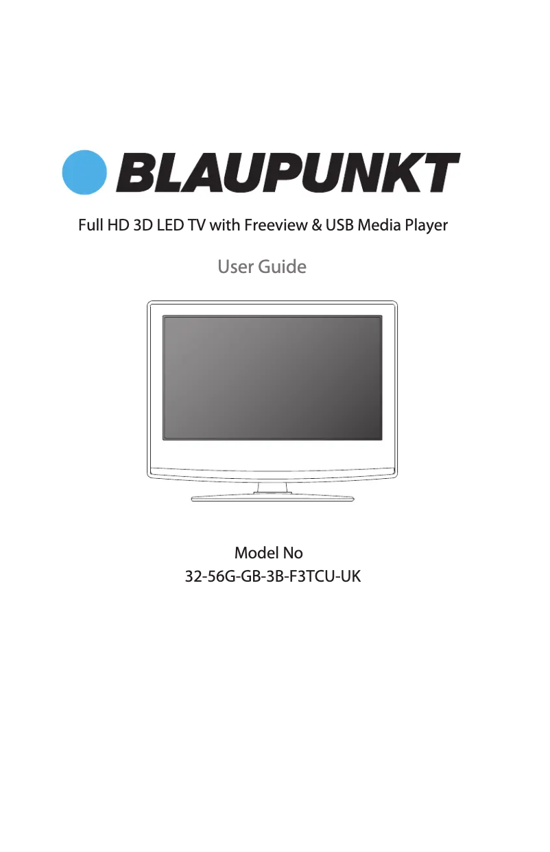 Página 1 del manual Manual de usuario Blaupunkt 32-56G-GB-3B-F3TCU-UK