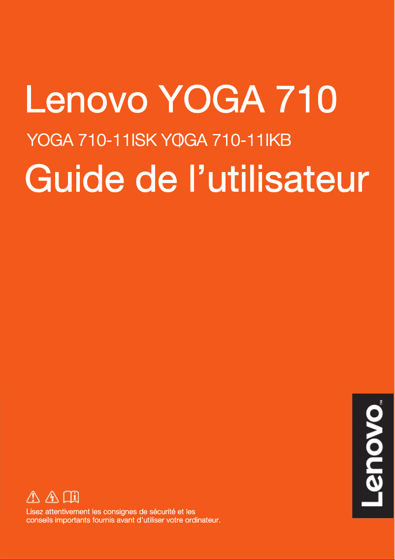 Page n°1 - Manuel utilisateur Lenovo Yoga 710-11IKB