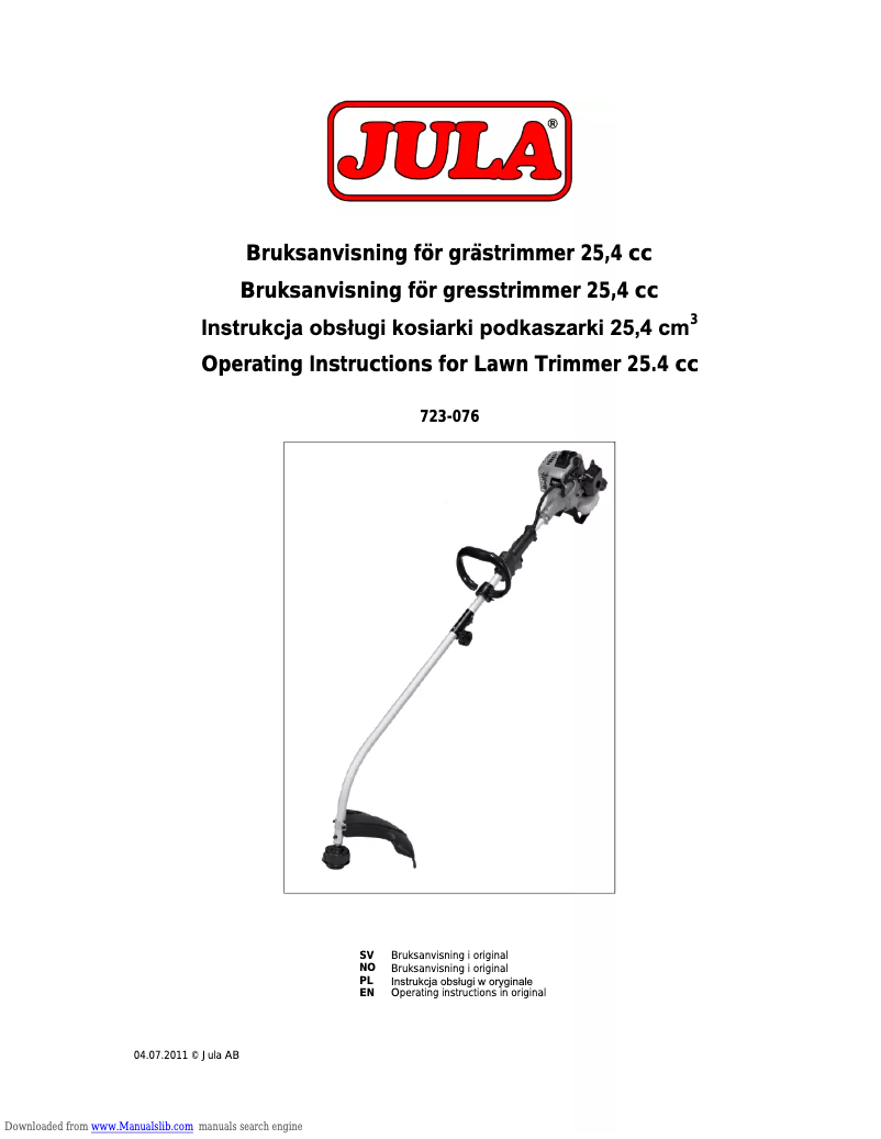 Page n°1 - Manuel utilisateur Meec Tools 723-076