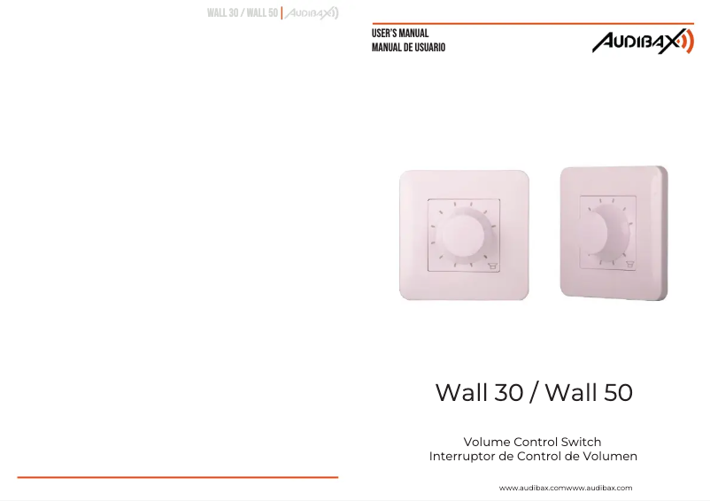 Page 1 de la notice Manuel utilisateur Audibax Wall 30