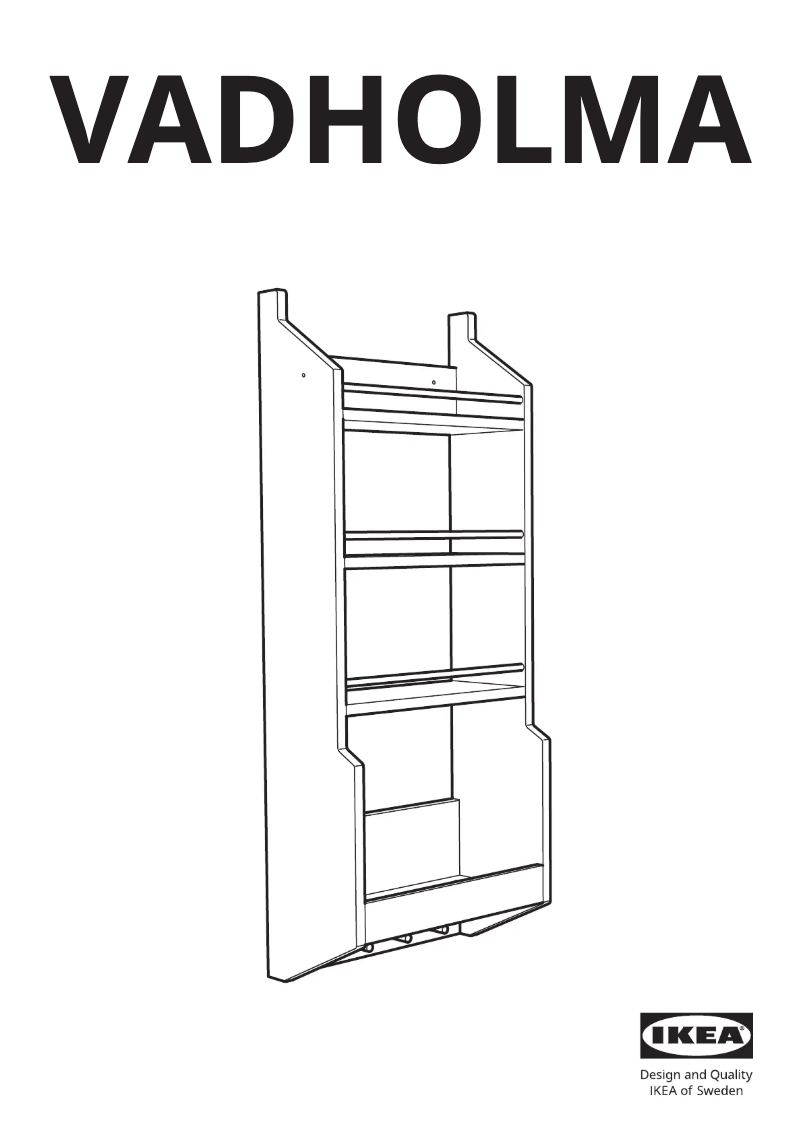 Imagen de la primera página del manual del dispositivo VADHOLMA 203.591.92