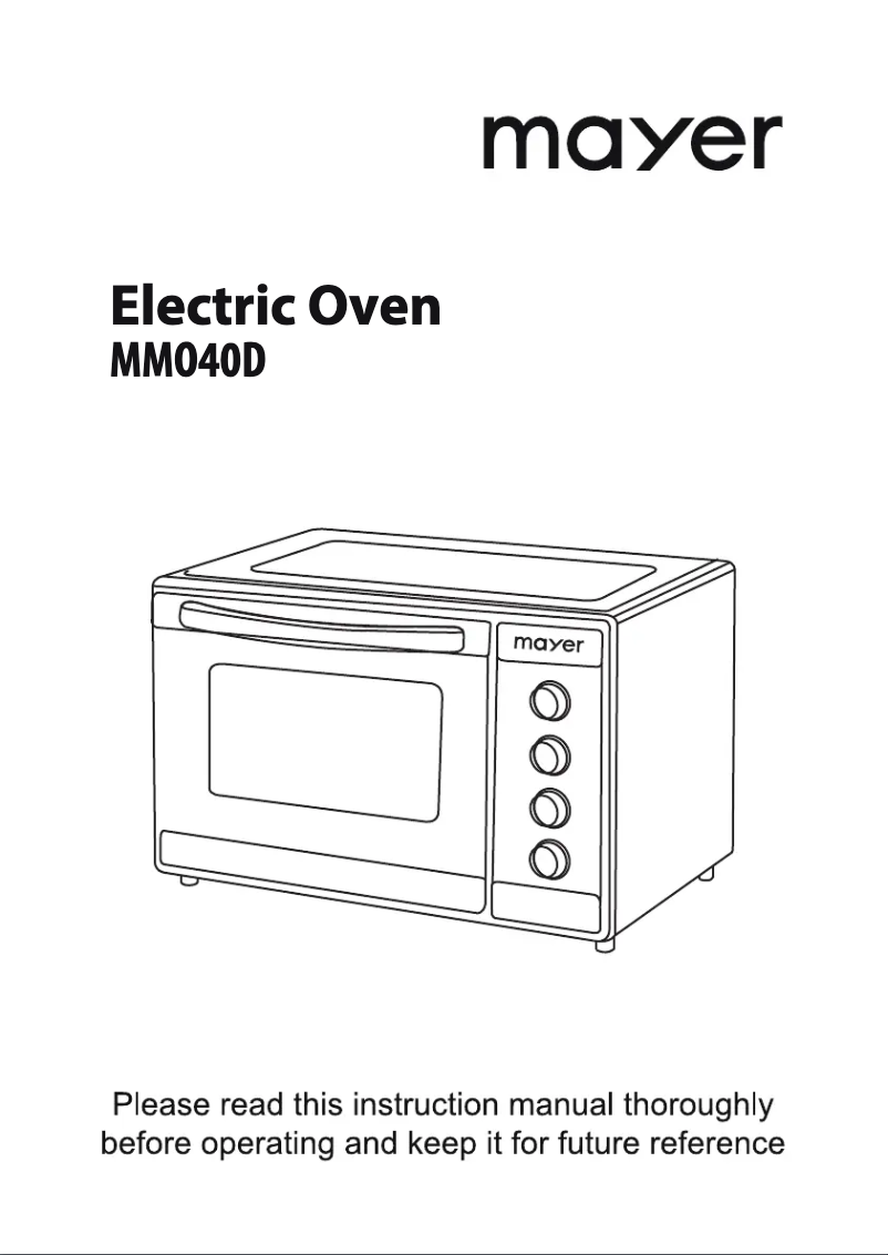 Image de la première page du manuel de l'appareil MMO40D