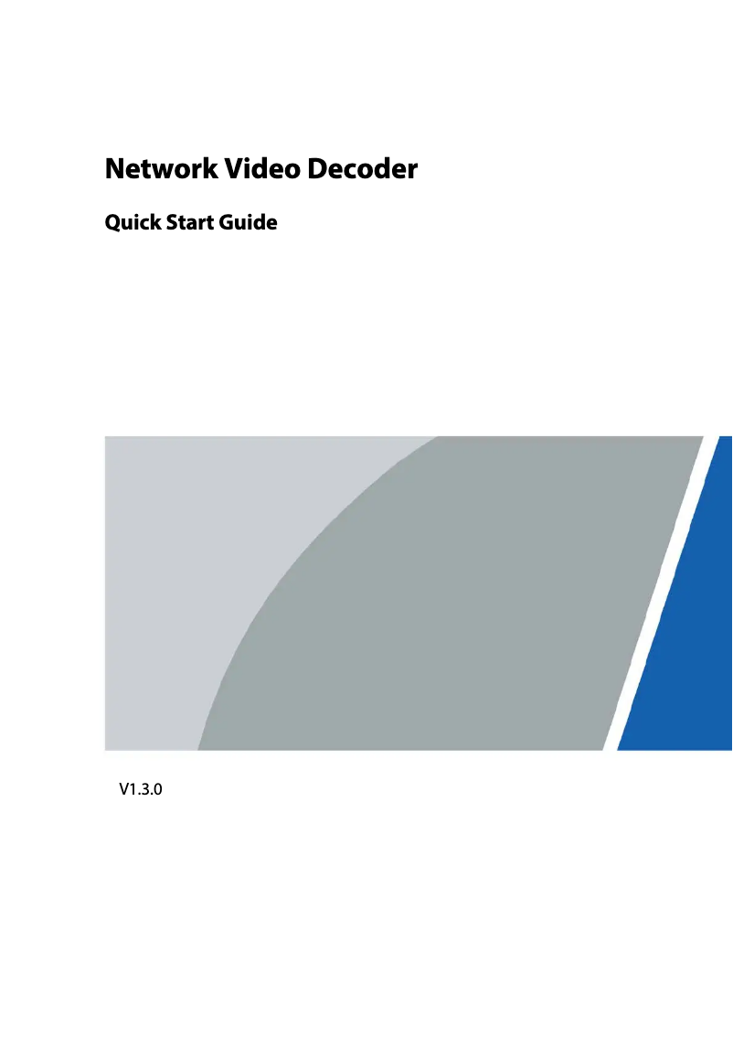 Page n°1 - Mode d'emploi Dahua Technology NVD1805DH-4I-4K