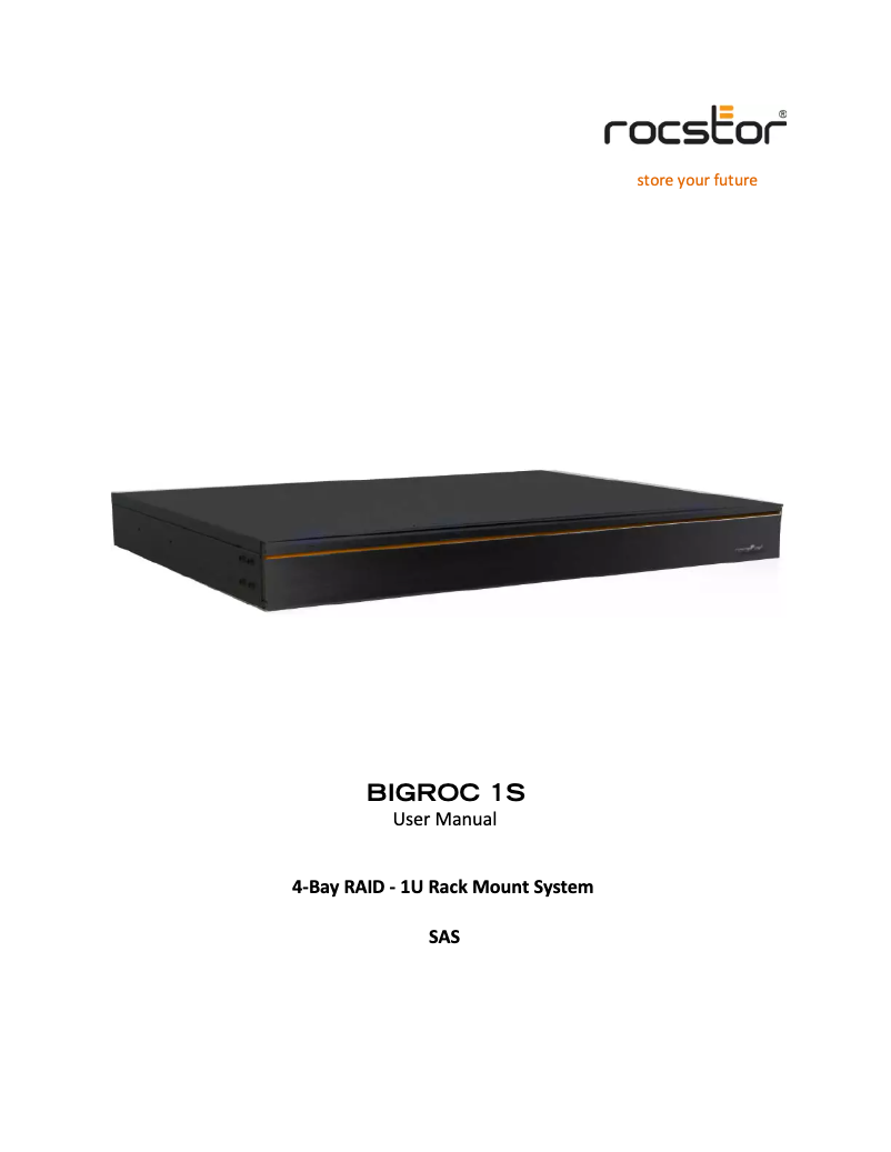 Image de la première page du manuel de l'appareil BIGROC 1S