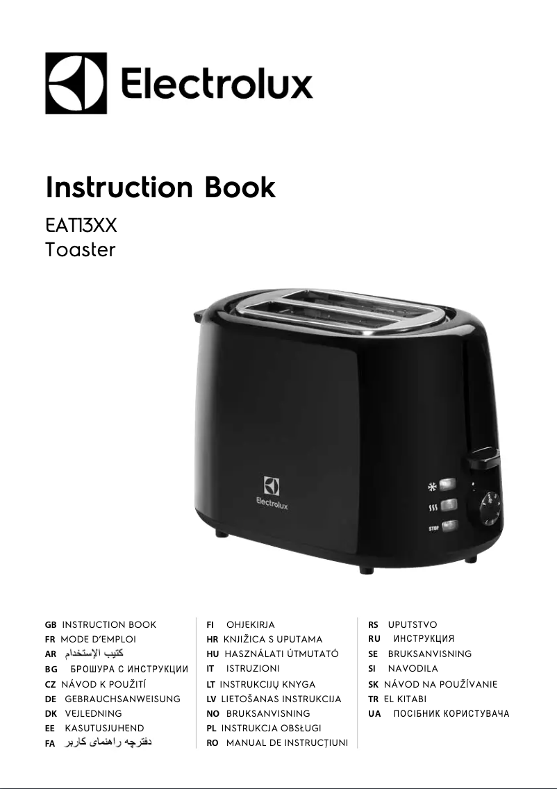 Image de la première page du manuel de l'appareil EAT1310