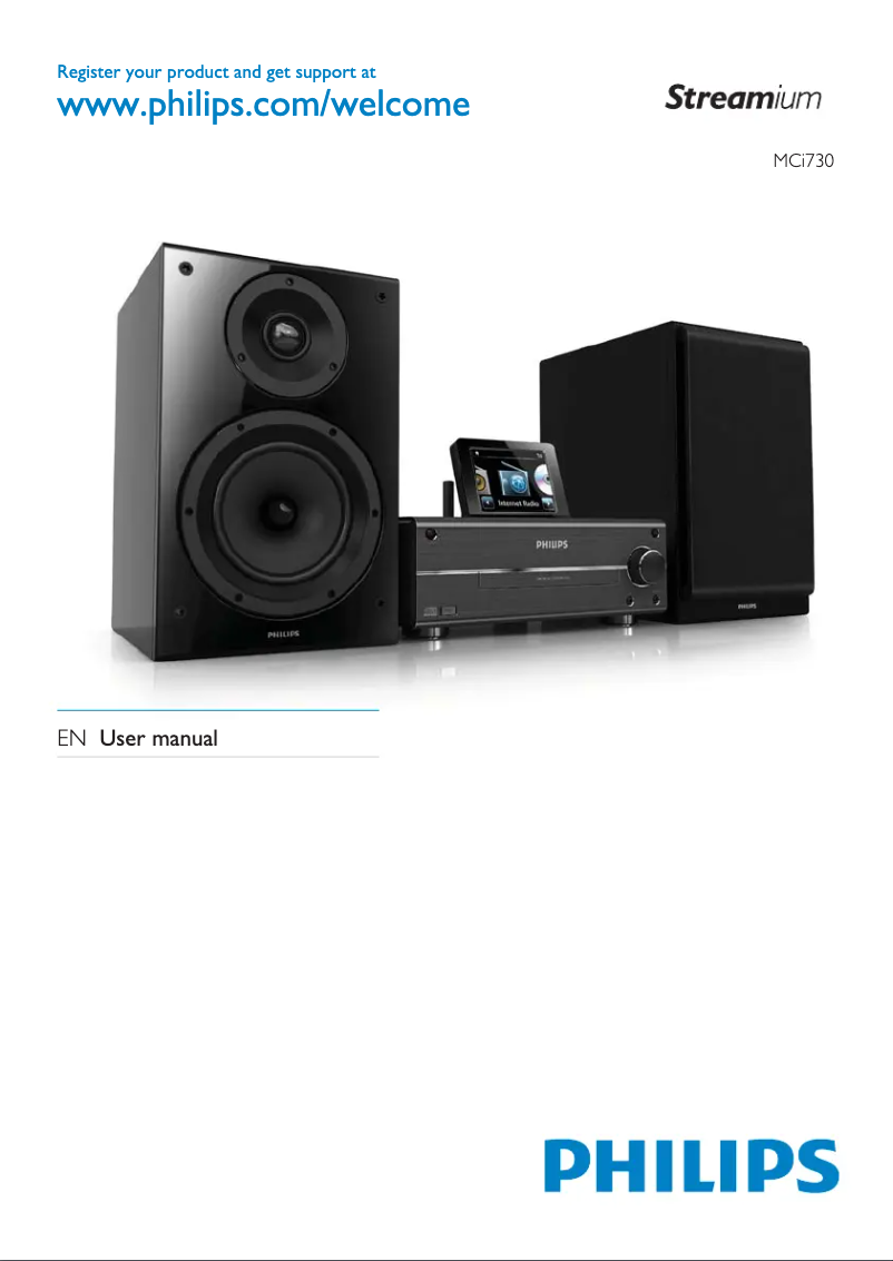 Image de la première page du manuel de l'appareil Streamium MCI730