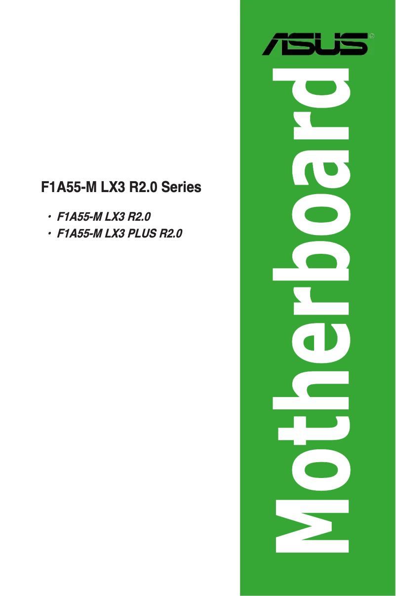 Page 1 de la notice Manuel utilisateur Asus F1A55-M LX3 PLUS R2.0
