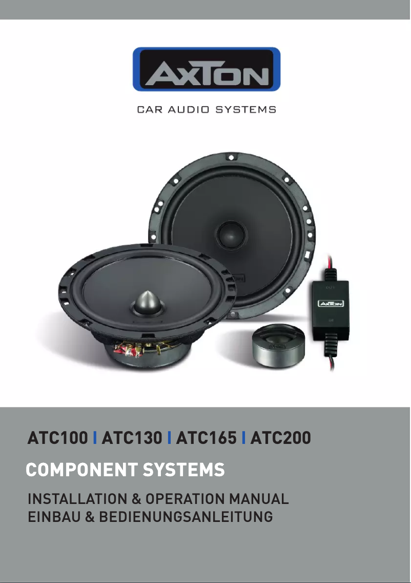 Page 1 de la notice Manuel utilisateur Axton ATC165