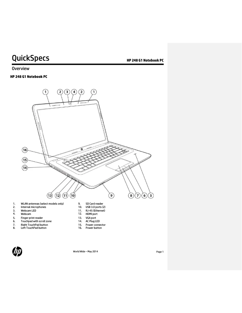 Image de la première page du manuel de l'appareil 248 G1