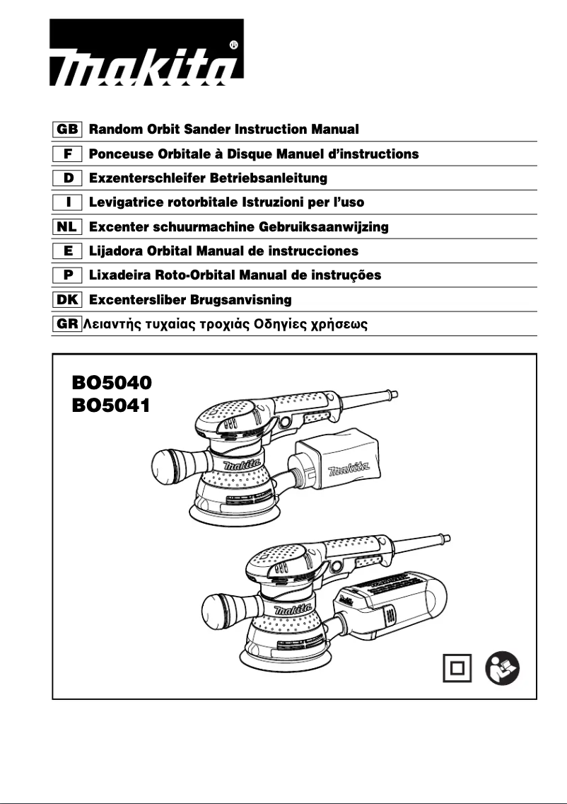 Página 1 del manual Manual de usuario Makita BO5041