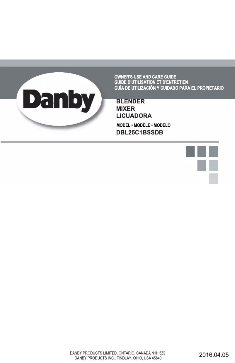 Página 1 del manual Manual de usuario Danby DBL25C1