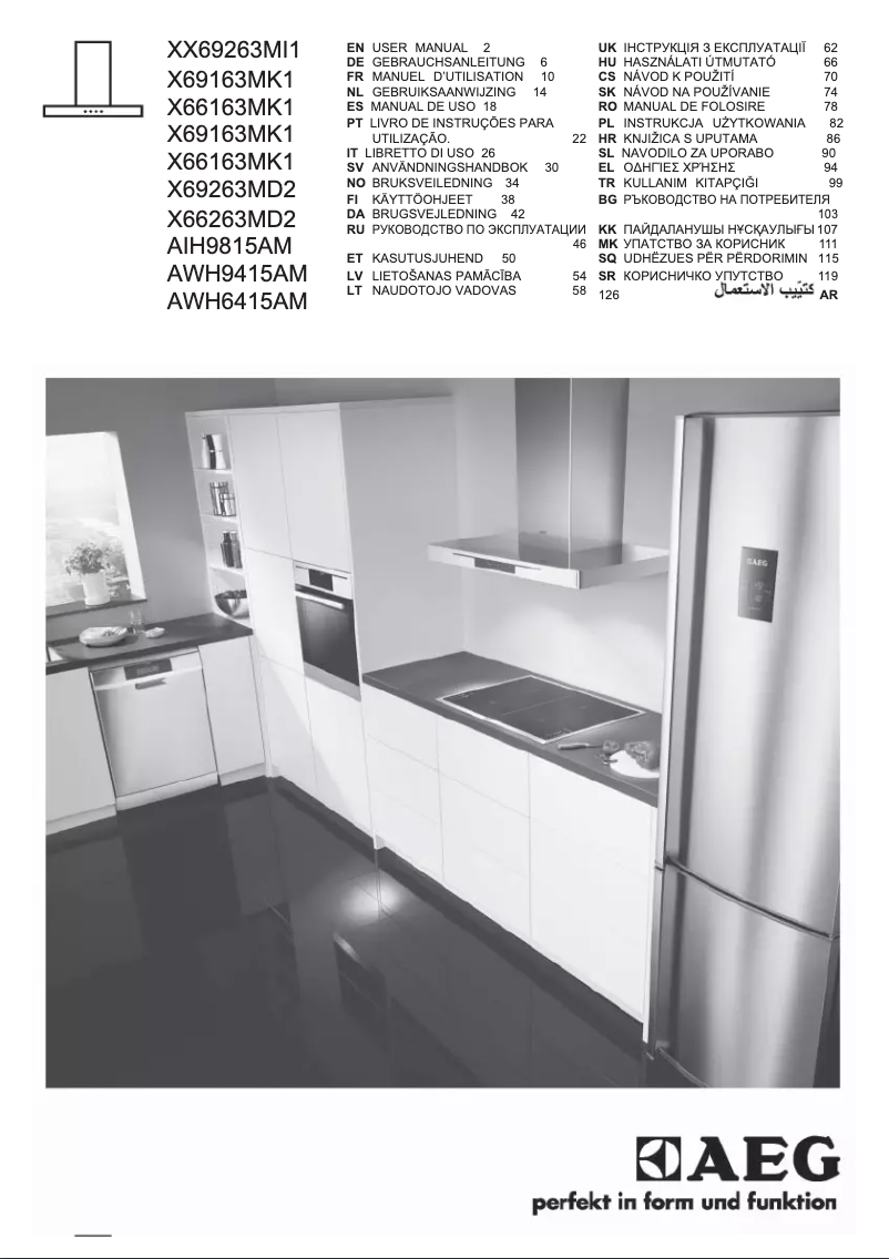 Page n°1 - Manuel utilisateur AEG AWH6415AM