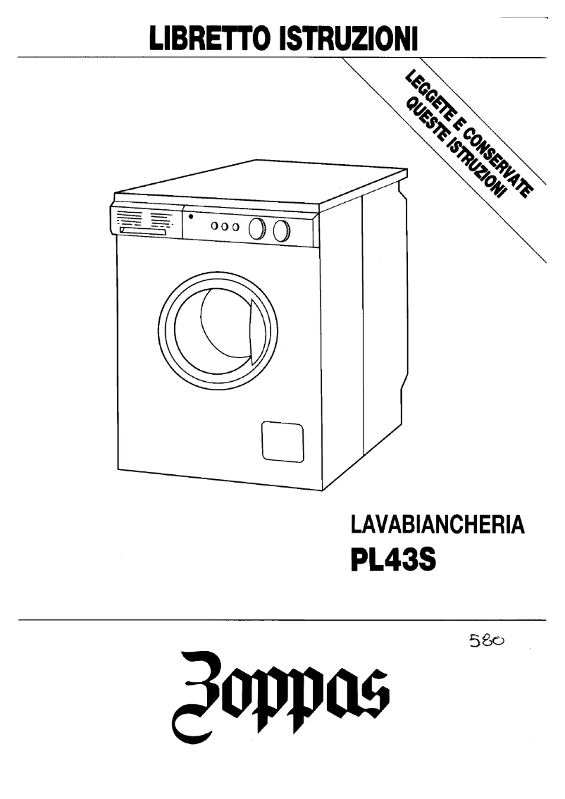 Page n°1 - Manuel utilisateur Zoppas PL43S