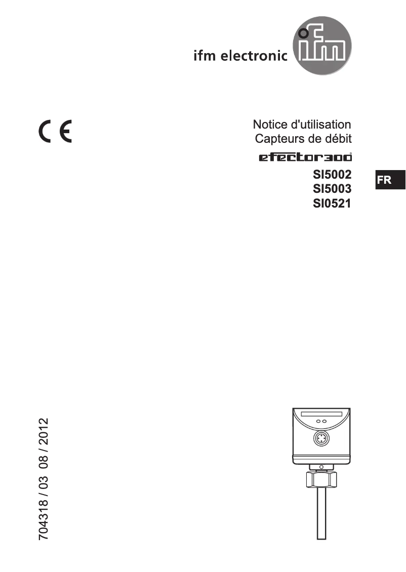Image de la première page du manuel de l'appareil SI5003