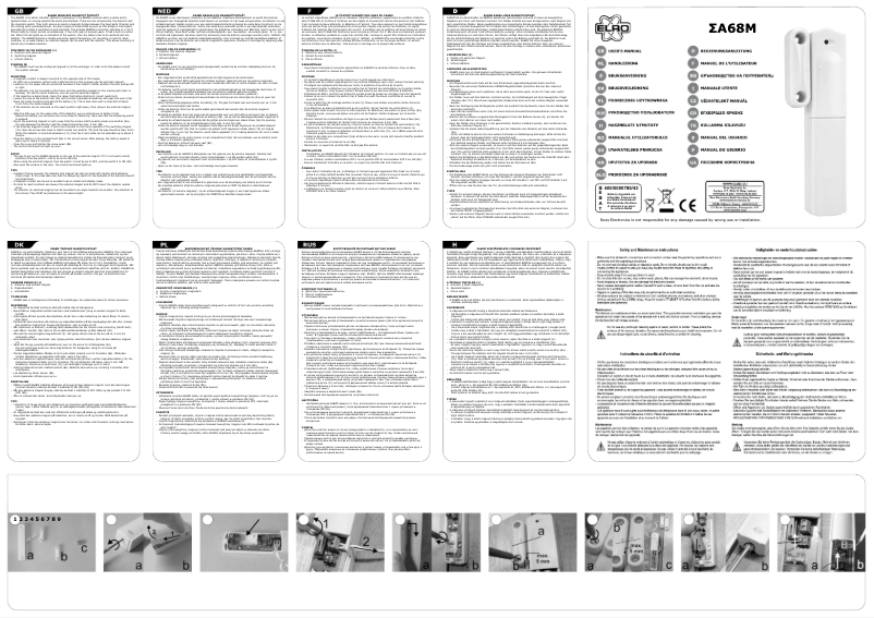 Image de la première page du manuel de l'appareil SA68M