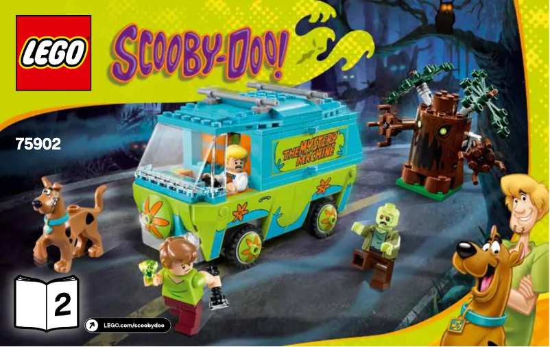 Page 1 de la notice Manuel utilisateur Lego Scooby Doo 75902