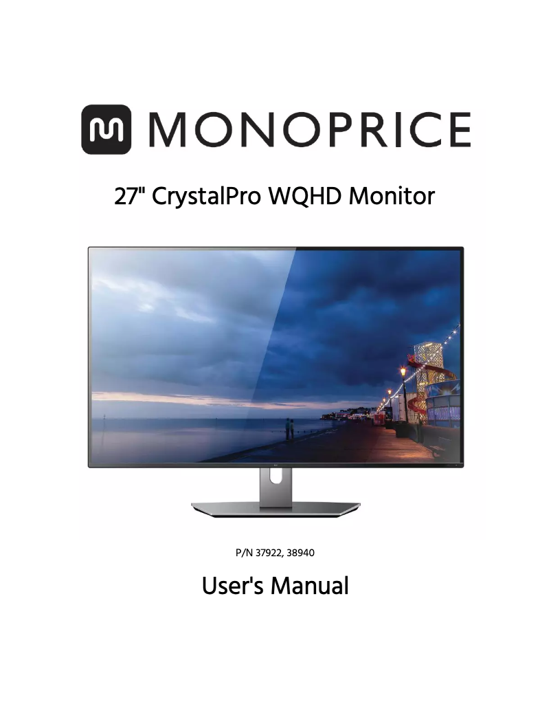 Image de la première page du manuel de l'appareil CrystalPro 37922