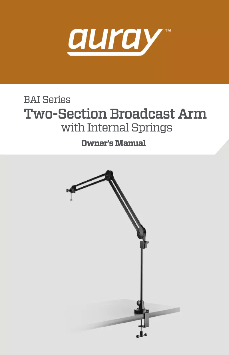 Page 1 de la notice Manuel utilisateur Auray BAI-2N