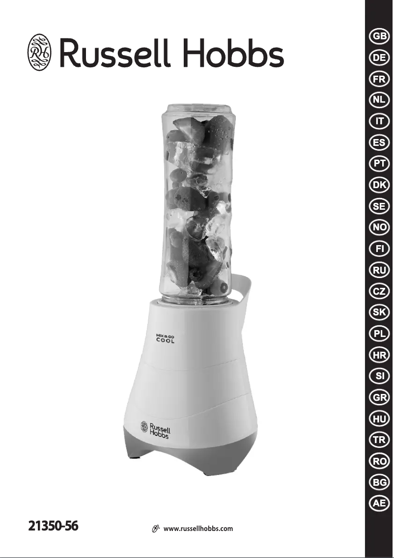 Page 1 de la notice Manuel utilisateur Russell Hobbs 21350-56