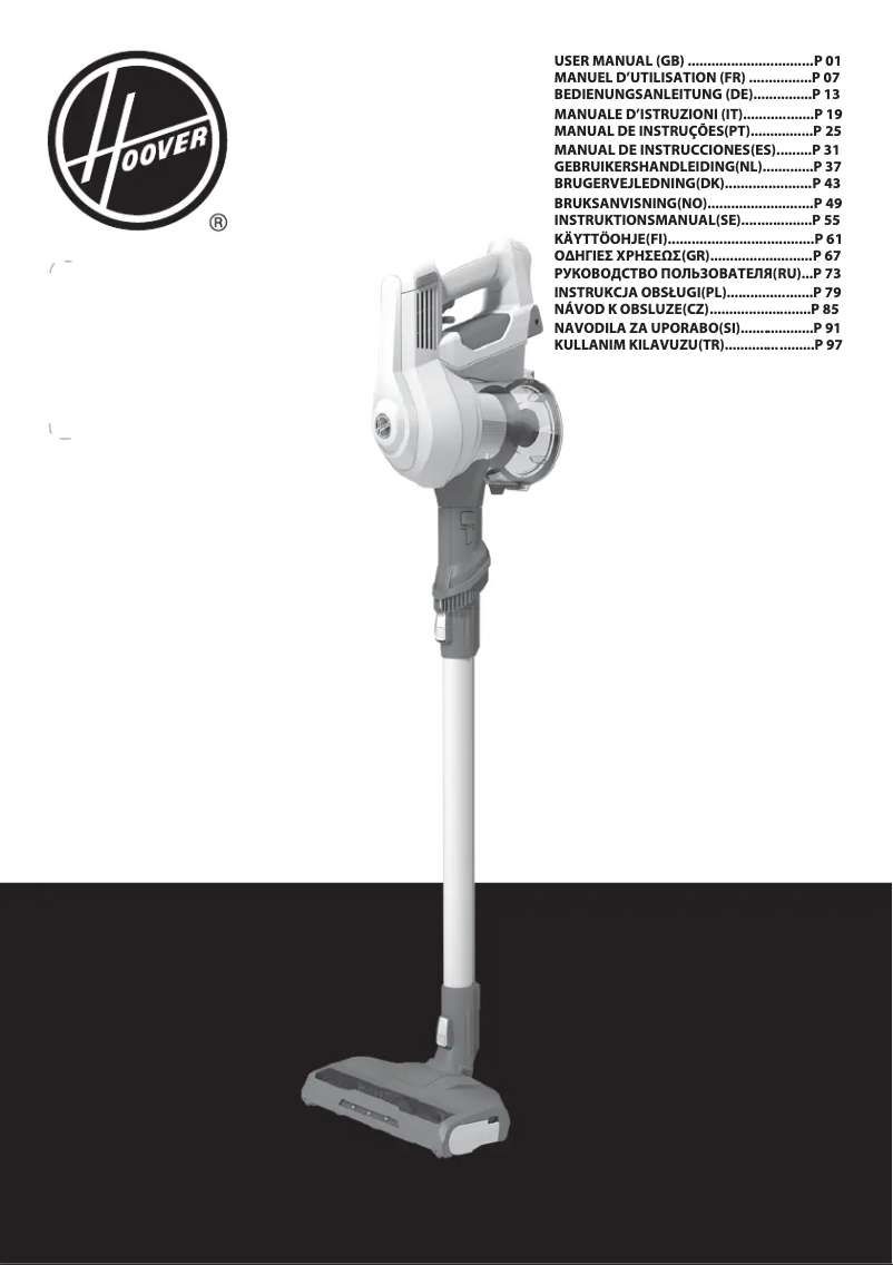 Page n°1 - Manuel utilisateur Hoover H-FREE 100 HF122RH 011