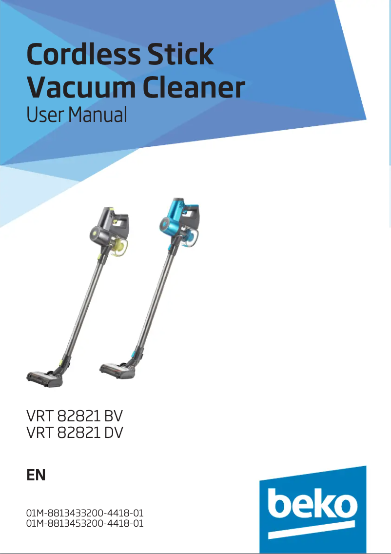 Image de la première page du manuel de l'appareil VRT82821D